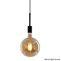 Mexlite Luci a sospesione MINIMALICS 1-Lampadina, senza paralume E27 IP20, Nero opaco dimmerabile Mexlite Luci a sospesione MINIMALICS 1-Lampadina, senza paralume E27 IP20, Nero opaco dimmerabile