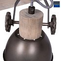 Mexlite Spot GEARWOOD, 4 flames, anthracite