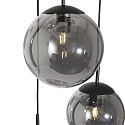 Steinhauer pendant luminaire BOLLIQUE 5 flames, round E27 IP20, black matt dimmable Steinhauer pendant luminaire BOLLIQUE 5 flames, round E27 IP20, black matt dimmable