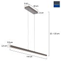 LED Pendelleuchte DANSKE, 114cm, 20W 2700K 2000lm, CRi >90, mit Touch-Dimmer