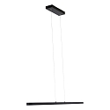 Mexlite Luminaire à suspension DANSKE Bas, avec variateur tactile IP20, noir mat gradable Mexlite Luminaire à suspension DANSKE Bas, avec variateur tactile IP20, noir mat gradable