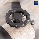 Strahler-Rondell GEARWOOD, 3-flammig, 3x E27, verstellbar, Kautschuk-Holz / Metall