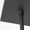Steinhauser Pendant luminaire VORTEX LED, 5 flames, black