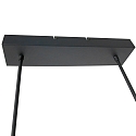 Steinhauser Pendant luminaire VORTEX LED, 5 flames, black