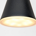 Steinhauser Pendant luminaire VORTEX LED, 5 flames, black