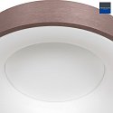 LED Deckenleuchte RINGLEDE, Ø 30cm, 30W 2700K 2800lm, direkt / indirekt, dimmbar, schwarz matt