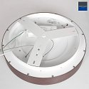 LED Deckenleuchte RINGLEDE, Ø 30cm, 30W 2700K 2800lm, direkt / indirekt, dimmbar, schwarz matt