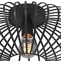 anne light & home Plafoniera DUNBAR 1-Lampadina, rotondo E27 IP20, Nero opaco dimmerabile