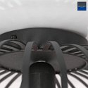 anne light & home ceiling luminaire DUNBAR 1 flame, round E27 IP20, black matt dimmable