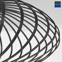 anne light & home ceiling luminaire DUNBAR 1 flame, round E27 IP20, black matt dimmable