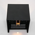 outdoor wall luminaire MURO up / down, cube shape, adjustable IP44, black matt dimmable