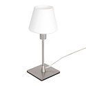 Lampada da tavolo ANCILLA 1-Lampadina, lang, con funzione di commutazione, conico E14 IP20, Acciaio spazzolato dimmerabile
