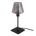 Lampada da tavolo ANCILLA 1-Lampadina, con funzione di commutazione, conico E14 IP20, Nero opaco dimmerabile