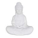 table lamp JAZZ BUDDHA round, with switch, with plug E14 IP20, white matt 