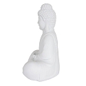 anne light & home table lamp JAZZ BUDDHA round, with switch, with plug E14 IP20, white matt 