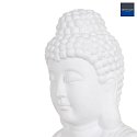 anne light & home table lamp JAZZ BUDDHA round, with switch, with plug E14 IP20, white matt 