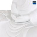 anne light & home table lamp JAZZ BUDDHA round, with switch, with plug E14 IP20, white matt 