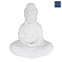 anne light & home table lamp JAZZ BUDDHA round, with switch, with plug E14 IP20, white matt 