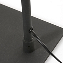 floor lamp SERPENT with flex arm, with touch dimmer IP20, steel brushed dimmable