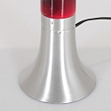 Mexlite table lamp VOLCAN cylindrical, with switch E14 IP20, steel brushed 