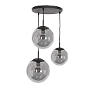 Steinhauer pendant luminaire BOLLIQUE 3 flames, round E27 IP20, black matt dimmable Steinhauer pendant luminaire BOLLIQUE 3 flames, round E27 IP20, black matt dimmable