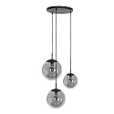 Steinhauer pendant luminaire BOLLIQUE 3 flames, round E27 IP20, black matt dimmable Steinhauer pendant luminaire BOLLIQUE 3 flames, round E27 IP20, black matt dimmable