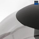 Steinhauer Pendelleuchte BOLLIQUE, 3-flammig, Rondell, 3x E27, schwarz matt / Rauchglas teilverspiegelt