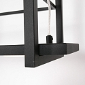 Steinhauer pendant luminaire TØR 6 flames, with shelf IP20, black matt dimmable Steinhauer pendant luminaire TØR 6 flames, with shelf IP20, black matt dimmable
