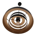anne light & home Luminaire  suspension FLINTER  1 flamme, cylindrique, direct / indirect E27 IP20, noir mat gradable