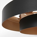 anne light & home Luminaire  suspension FLINTER  1 flamme, cylindrique, direct / indirect E27 IP20, noir mat gradable