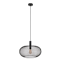 anne light & home Pendelleuchte CLOUD, Ø 50cm, E27, Metall-Geflecht, schwarz anne light & home Pendelleuchte CLOUD, Ø 50cm, E27, Metall-Geflecht, schwarz
