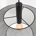 anne light & home Pendelleuchte CLOUD, Ø 50cm, E27, Metall-Geflecht, schwarz anne light & home Pendelleuchte CLOUD, Ø 50cm, E27, Metall-Geflecht, schwarz