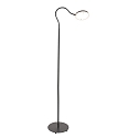Mexlite Lampada da terra PLATU con braccio flessibile, con dimmer a sfioramento IP20, Nero opaco dimmerabile Mexlite Lampada da terra PLATU con braccio flessibile, con dimmer a sfioramento IP20, Nero opaco dimmerabile