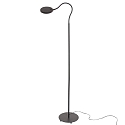 Mexlite Lampada da terra PLATU con braccio flessibile, con dimmer a sfioramento IP20, Nero opaco dimmerabile Mexlite Lampada da terra PLATU con braccio flessibile, con dimmer a sfioramento IP20, Nero opaco dimmerabile