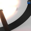 Steinhauer Lampe de table ANCILLA haut bas, avec connexion USB, avec batterie, avec variateur tactile IP54, noir mat gradable