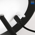 Steinhauer Lampe de table ANCILLA haut bas, avec connexion USB, avec batterie, avec variateur tactile IP54, noir mat gradable
