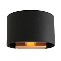 wall luminaire MURO up / down, round, adjustable G9 IP20, black matt dimmable