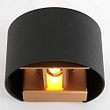 Steinhauer wall luminaire MURO up / down, round, adjustable G9 IP20, black matt dimmable