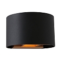 Steinhauer wall luminaire MURO up / down, round, adjustable G9 IP20, black matt dimmable