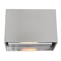 Steinhauer wall luminaire MURO up / down, square, flat, adjustable G9 IP20, steel brushed dimmable