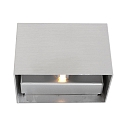 Steinhauer wall luminaire MURO up / down, square, flat, adjustable G9 IP20, steel brushed dimmable