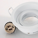 Steinhauer recessed luminaire P�LITE SPOT round, rigid, set back GU10 IP20, white matt dimmable