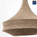pendant luminaire MARRAKESCH closed E27 IP20, creme, black