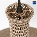 pendant luminaire MARRAKESCH closed E27 IP20, creme, black