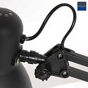 Mexlite table lamp STUDY tiltable E27 IP20, black