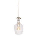 Mexlite pendant luminaire GRAZIOGLASS ?12,5cm E27 IP20, brass