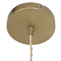 Mexlite pendant luminaire GRAZIOGLASS ?12,5cm E27 IP20, brass