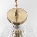 Mexlite pendant luminaire GRAZIOGLASS ?12,5cm E27 IP20, brass
