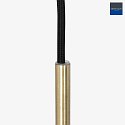 Luminaire à suspension BOLLIQUE rond E27 IP20, ambre, laiton, noir  gradable