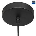 Luminaire à suspension BOLLIQUE rond E27 IP20, ambre, laiton, noir  gradable